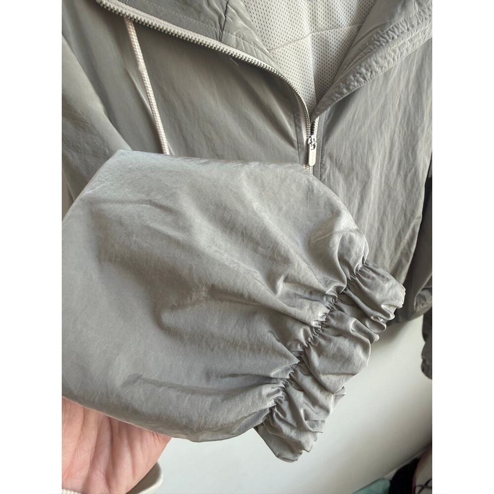 Athleta Day Drift Long Sleeve Full Zip Hooded Jacket Abalone Sheen Womens Medium - Picture 5 of 11